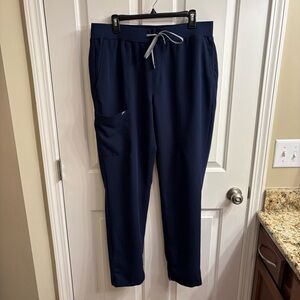 TALL Fabletics Ion Navy Straight Leg Scrub Pants XL TALL